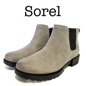New Sorel Emelie Gray Suede Waterproof Chelsea Boots Size 9